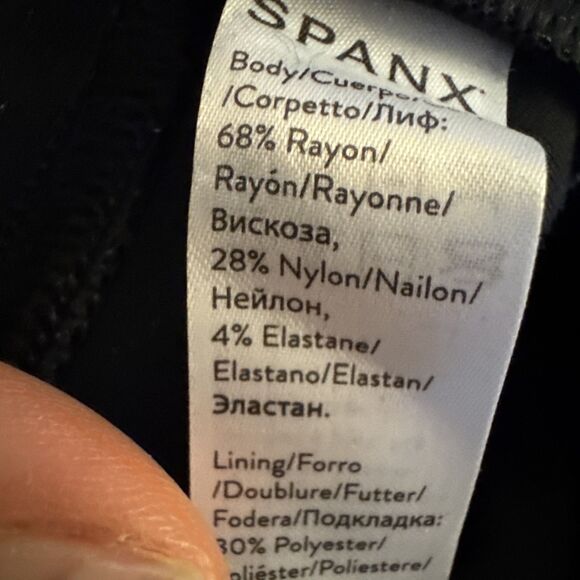 Spanx Stretch Jeggings Black Size 2X 17792 Slimming Basic Classic Back Pockets - Picture 4 of 7